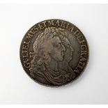 A William and Mary crown, dated 1691, Tertio edge, ref S.