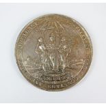 A 17th century silver medallion commemorating the Battle of Breitenfeld, 1631, by Sebastian Dadler,