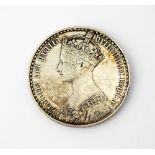A Victoria Gothic crown, dated 1847, young head, Undecimo edge , ref S.