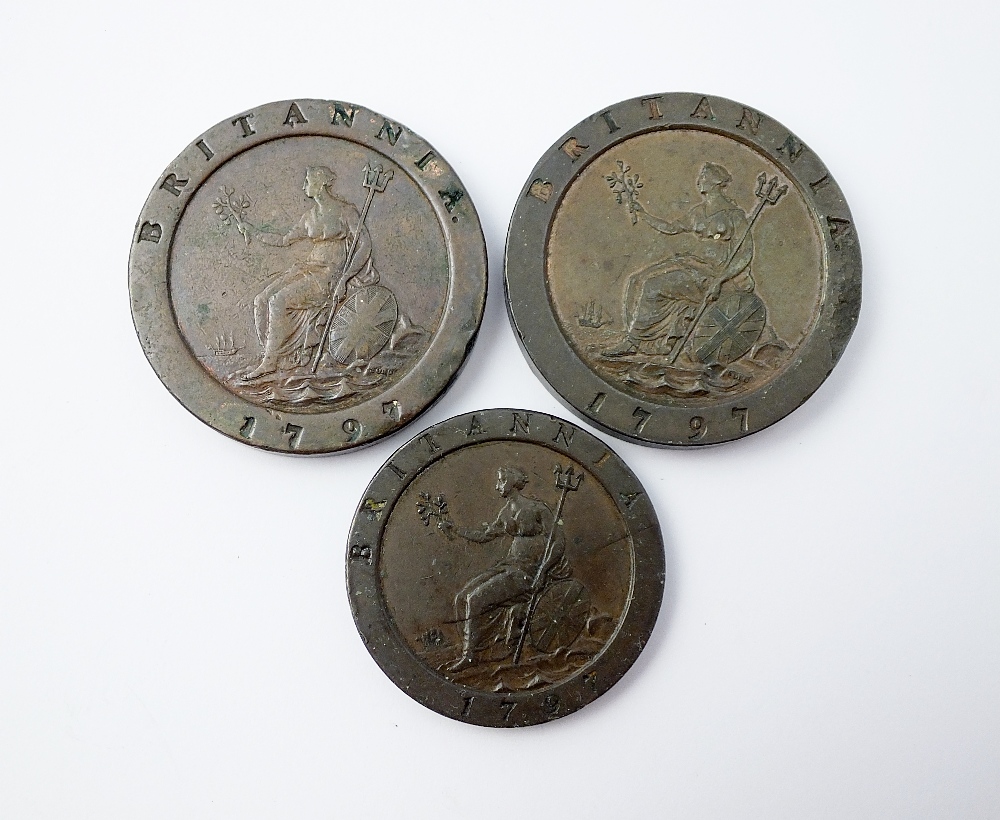 Two George III Cartwheel twopences, - Image 2 of 2