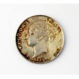 A Victoria half crown, dated 1845, young head, ref S.
