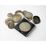 A collection of British and foreign silver, cupro-nickel, copper and bronze coinage,