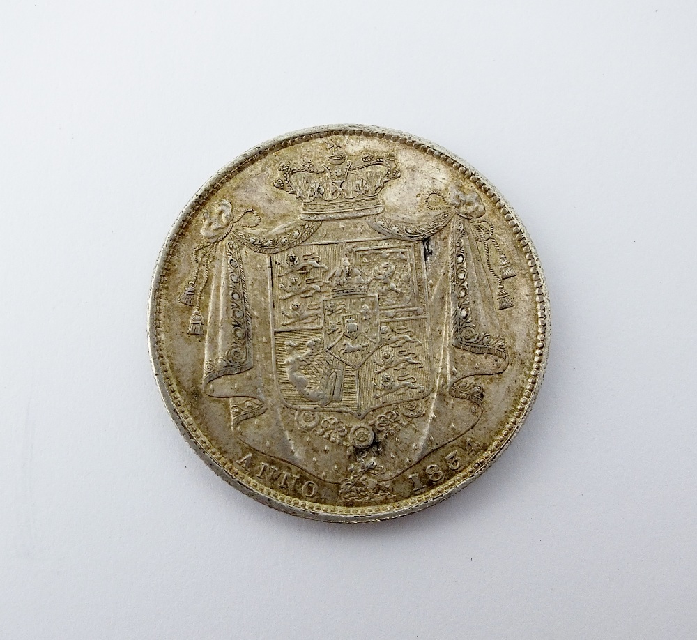 A William IV half crown, dated 1834, WW in script, ref S. - Image 2 of 2