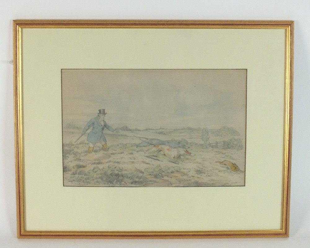 Henry Alken Jr (1810-1894)
Hare Coursing
signed lower left
watercolour over pencil
Moorland Gallery