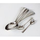A pair of Old English pattern silver tablespoons, DP, London 1835,