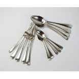 A part set of Old English patterns silver flatware, Joseph Rodgers & Sons, Sheffield 1916,