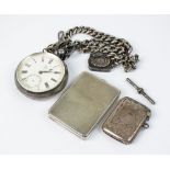 A Gentleman's 19th century silver open face pocket watch,
