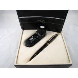 A Mont Blanc 149 pen with bottle of ink