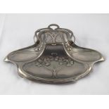 A WMF inkstand in the Art Nouveau manner. 21x14x4cm. high.