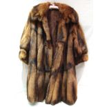 A marten fur coat with vintage lining, 1