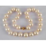 A South Sea cultured pearl necklace with