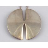 A Georg Jensen silver pendant and chain,