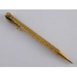 A Zenith gold plated propelling pencil.