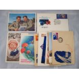 Several items of Russian space related postal memorabilia.