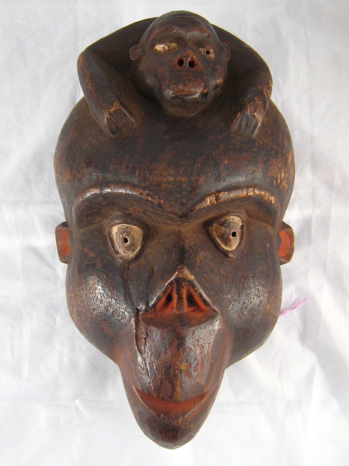 Tribal Art . A Monkey mask , Boulu tribe, Soth Cameroon.