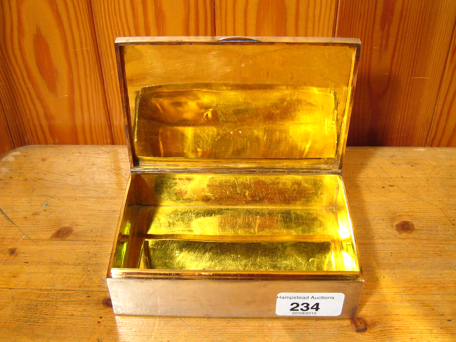 A Russian silver cigarette box, matt finish, gilt lined, - Image 11 of 11