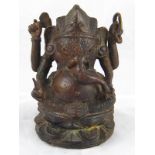 A bronze figure of Ganesh, ht. 13cm.