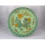 Charlotte Rhead. A Manchu pattern plate with C. Rhead signature in the glaze . 32cm. diameter.