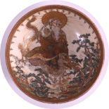 AN EARLY 20TH CENTURY JAPANESE MEIJI PERIOD SATSUMA BOWL decorated with a central figure riding a