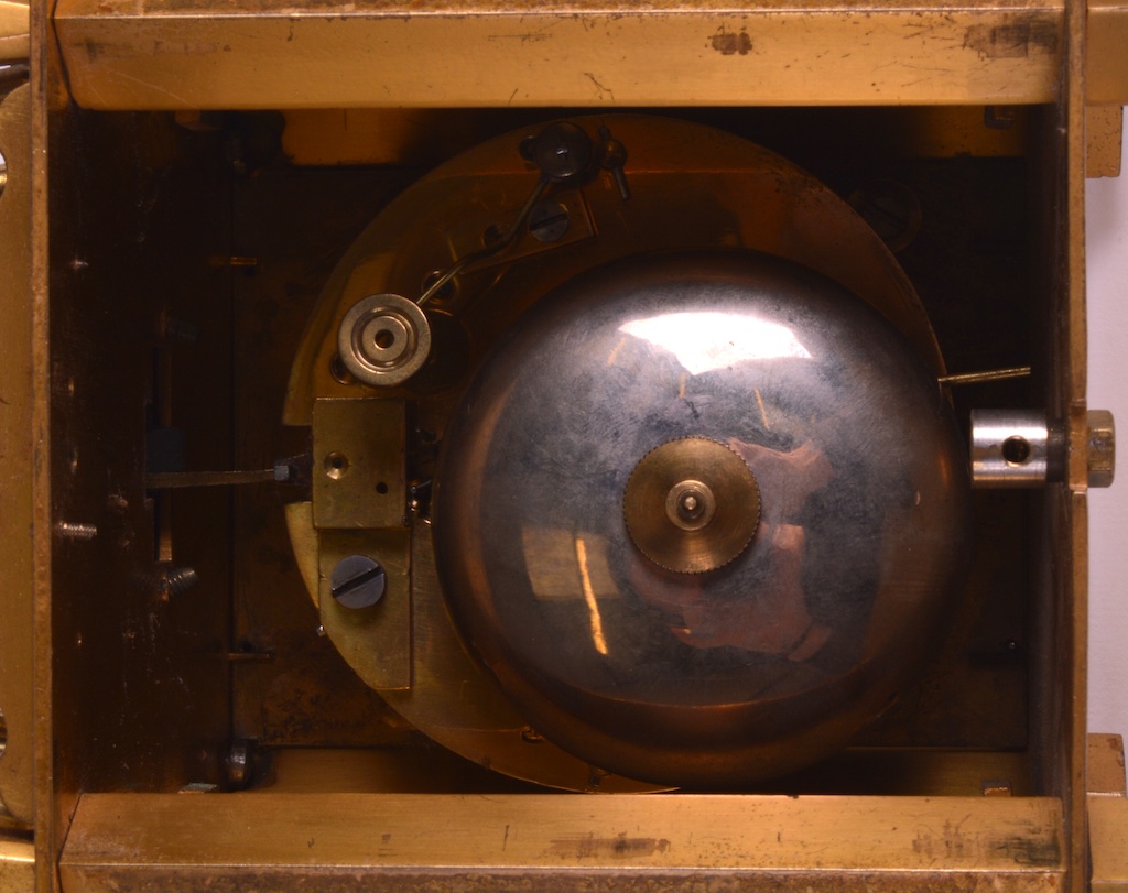 AN UNUSUAL LATE 19TH CENTURY FRENCH INDUSTRIAL MANTEL CLOCK possibly formed as a Metronome, with - Image 2 of 2