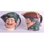 A ROYAL DOULTON DICK TURPIN CHARACTER JUG together with a Doulton Cavalier character jug. (2)