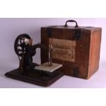 A LATE 19TH CENTURY WILCOX AND GIBBS SEWING MACHINE C1894 within fitted carrying case.