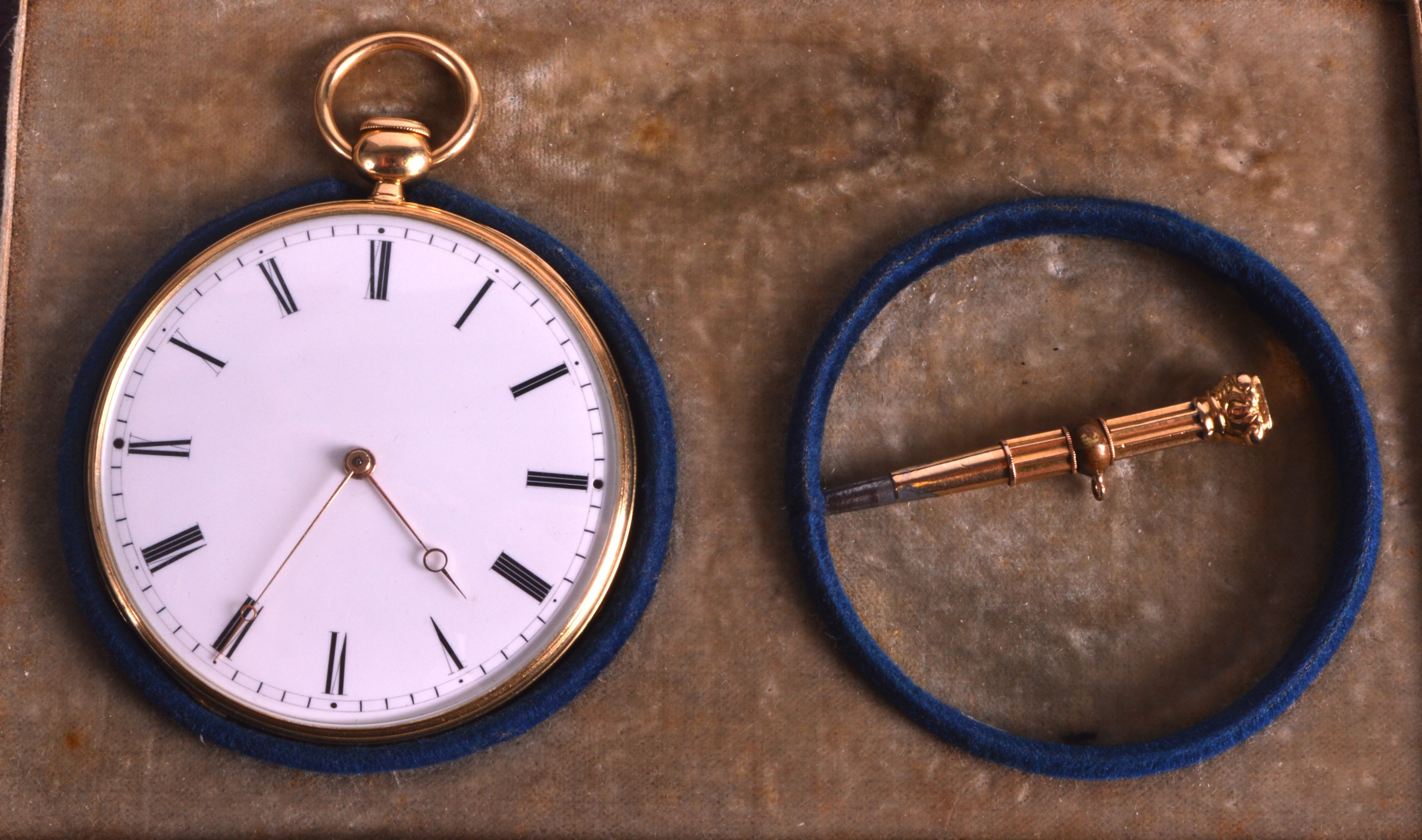 A FINE 19TH CENTURY FRENCH 18CT YELLOW GOLD REPEATING POCKET WATCH in original fitted box. (2)