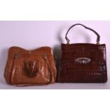 TWO LADIES HANDBAGS. (2)