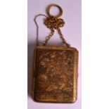 A FINE 19TH CENTURY JAPANESE MEIJI PERIOD GOLD INLAID DOUBLE KOMAI TYPE IRON COMPACT exceptionally
