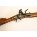 AN EAST INDIA COMPANY BROWN BESS FLINTLOCK MUSKET BY BOND, dated 1806(?), the 40 1/4" barrel with