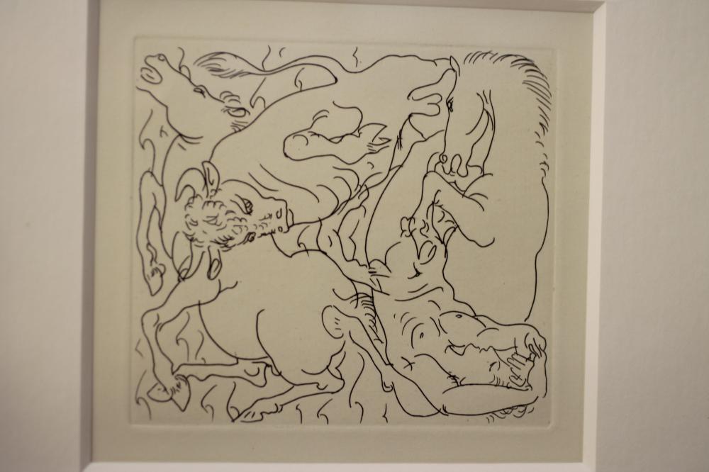 HANS ERNI (b.1909), Achilles and Sygnos, and Death of Orpheus, etchings, a pair, limited edition - Bild 3 aus 5