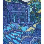 ANTHONY RATCLIFFE (b.1954), "Wharfe", woodcut, limited edition 2/6, signed and inscribed in pencil