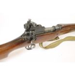 A DEACTIVATED P14 .303 BOLT ACTION RIFLE, 20th century, with 27" barrel, adjustable front peep