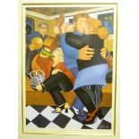 BERYL COOK (1926-2008), Shall We Dance, reproduction in colours, limited edition 308/650, signed