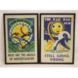 ENGLISH SCHOOL (20th Century), University of Manchester Rag Week Posters, a pair, coloured