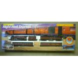 Hornby Train Set Night Mail Express with Duchess locomotive and three coaches, boxed, G