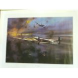 Robert Taylor "The Dambusters" limited edition print, signed in pencil by the artist and Arthur T.