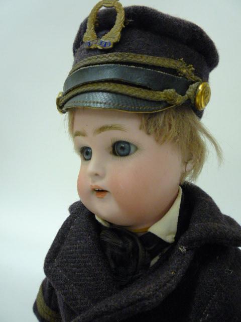 A Kammer & Rheinhardt bisque head doll with blue glass sleeping eyes, open mouth and teeth, - Image 2 of 2