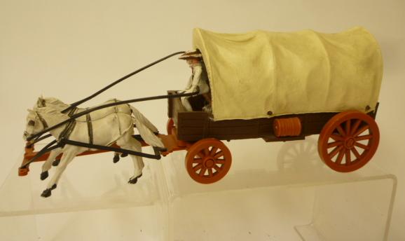 A Timpo Toys plastic covered wagon, a quantity of Britains Swoppits plastic cowboy and indian - Image 2 of 2