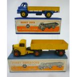 521 Bedford Articulated Lorry, yellow/black, blue box, G, 522 Big Bedford Lorry, dark blue cab,