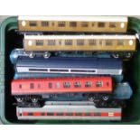 Twenty five playworn coaches by Hornby and others including L.N.E.R. and Intercity, P