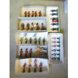 Thirty seven Britains lead military figures in small groups, no boxes, G-E