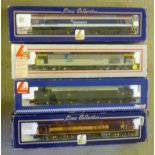 Four Lima Diesel locomotives comprising B.R. Class 45, Rail Freight Class 60, Hanson Class 59 and