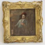 BRITISH SCHOOL (18th Century), Portrait of a Scottish Gentleman, seated wearing a red cap and