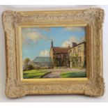 HERBERT F ROYLE (1870-1958), View of Beamsley Hall, Bolton Abbey, oil on canvas, signed, 9 1/2" x 11