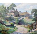 STANLEY ROYLE R.B.A. A.R.W.A. (1888-1961), View of a Rural Hamlet, Summertime, oil on canvas,
