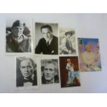 An album containing autographed photographs of Burt Lancaster, Gene Kelly, Robert Wayne, Stephanie