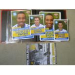 An album of fifty two autographed photographs of Leeds United players collected at Billy's Bar,