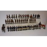 Sixty four Britains and other earlier military figures including Marines, Naval, Highlanders, pack