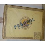 A sealed box of twenty five Penamil No 18 cigars (7")